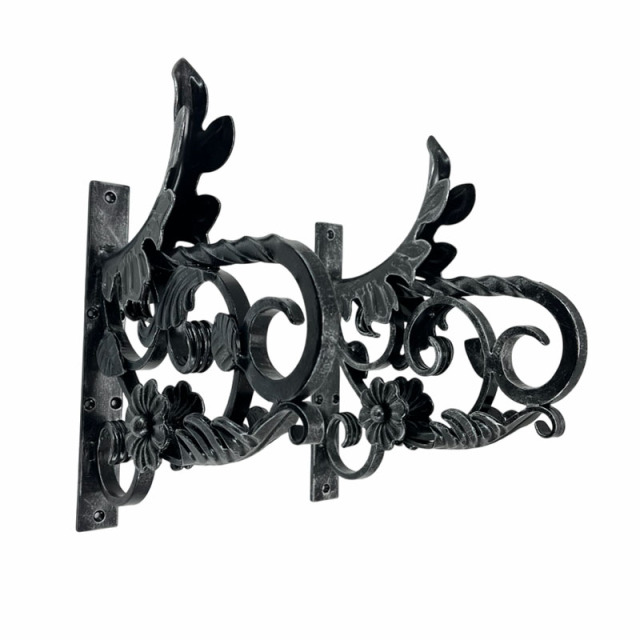 ハンガー,ブラケット,物干し竿,ランドリーホルダー,ロートアイアン,アイアン,おしゃれ,アンティーク