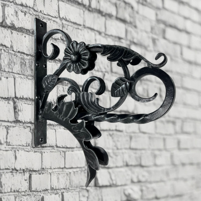 ハンガー,ブラケット,物干し竿,ランドリーホルダー,ロートアイアン,アイアン,おしゃれ,アンティーク