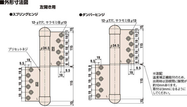 日東 オートヒンジ丁番型 143SR-T 5038（日東工器（デンセイ