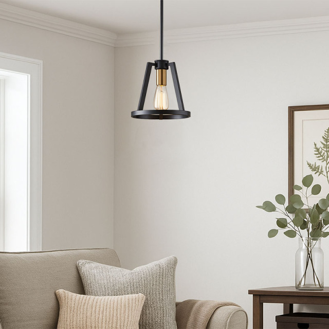 リビングもダイニングもスタイリッシュに演出する吊り下げ照明の設置例イメージ