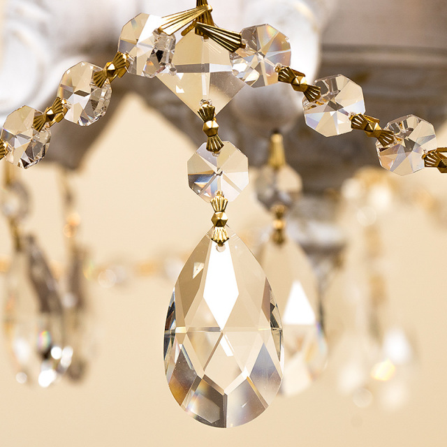 輸入シャンデリア,可愛い,お洒落,ホワイト,白系