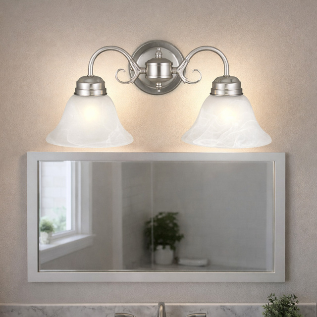 シックなデザインがおしゃれなウォールライトの設置例イメージ