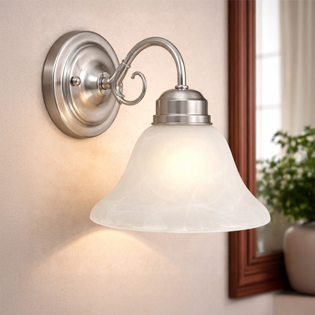 シックなデザインがおしゃれなウォールライトの設置例イメージ