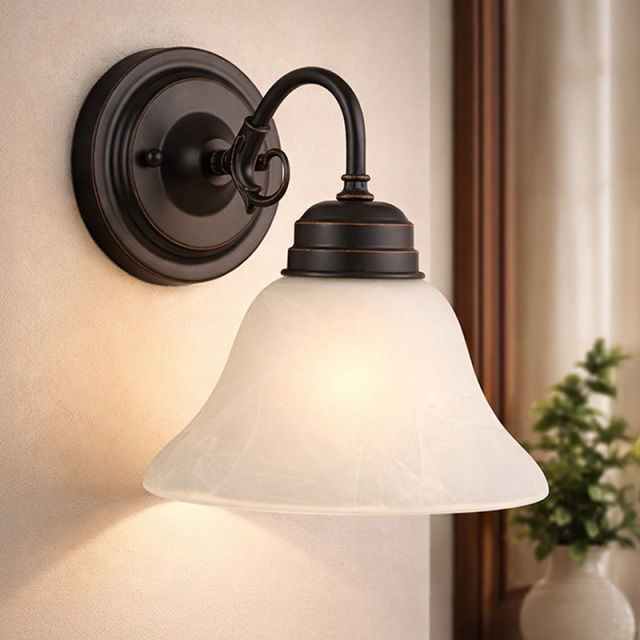 シックなデザインがおしゃれな室内用壁付けブラケット照明