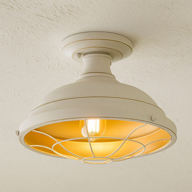 格好いいインダストリアルモダンな天井付け照明