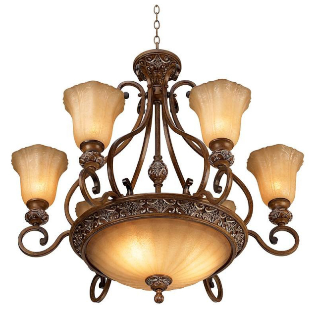 スターリンエステート9灯シャンデリアライト（ゴールデンブロンズ＋