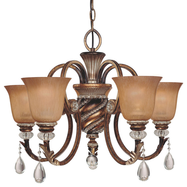 ブロンズ仕上げの高級クラシックシャンデリアライト