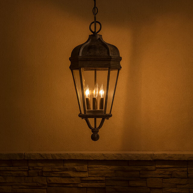 取寄せ】ハリソン4灯ペンダントライト｜ガラスシェード｜おしゃれな