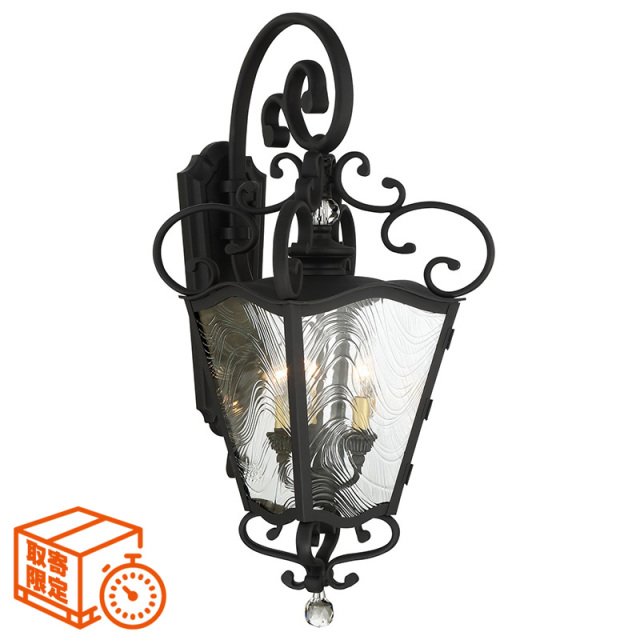 【取寄せ】ブリクストンアイビー3灯壁付けブラケット照明ライト（サンドコール＆ソフトブラス）｜アップ型｜おしゃれな屋外用防滴｜品番：LMK-9333661