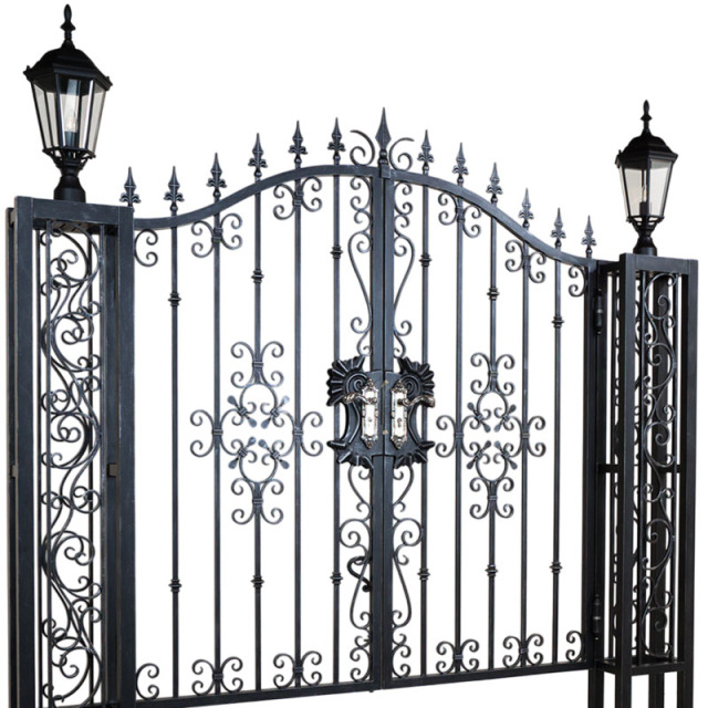 エクステリアに最適なガラスシェードポスト型照明