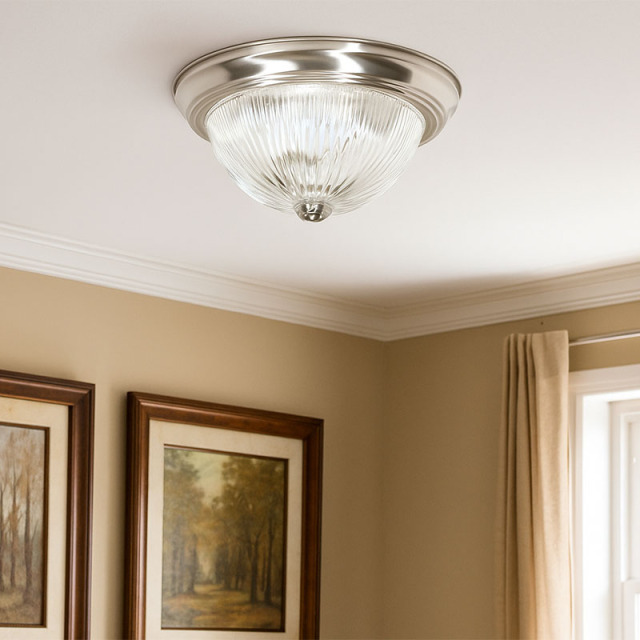 洗練されたサークルデザインの室内用シーリングライトの設置例イメージ