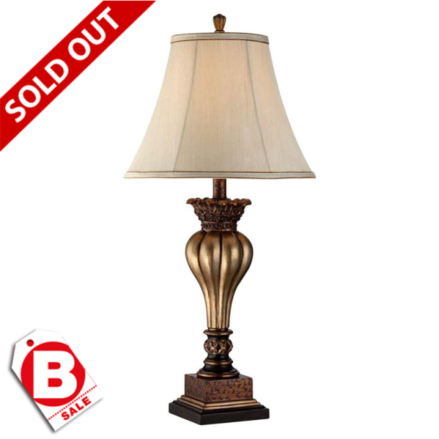 アンティーク 卓上ランプ 輸入品 FabricShadeDeskLight_Brassbase