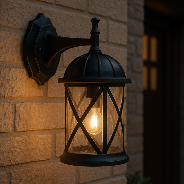 夕暮れの温かな灯り