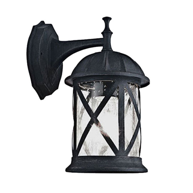 クラシックデザインの黒い玄関灯ブラケット