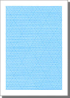 立体図方眼　斜方眼（1mm）　A4　上質紙　50枚入　334D