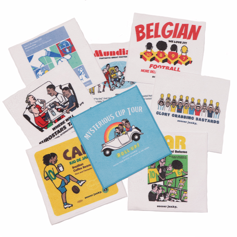 1009 soccerjunky jerry ジェリーコレクション サッカー　ミニタオル　ハンカチタオル　