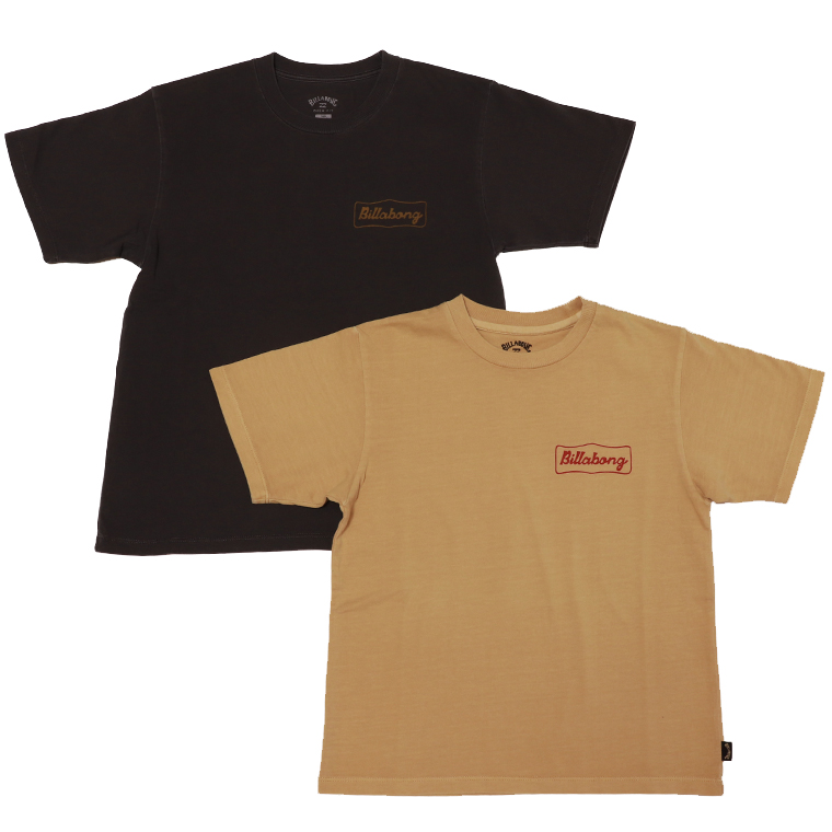BILLABONG ビラボン BF015202 SIGNTシャツ クルーネックTシャツ ロゴTシャツ Tシャツ 半袖 キッズサイズ ユニセックス 綿100％
