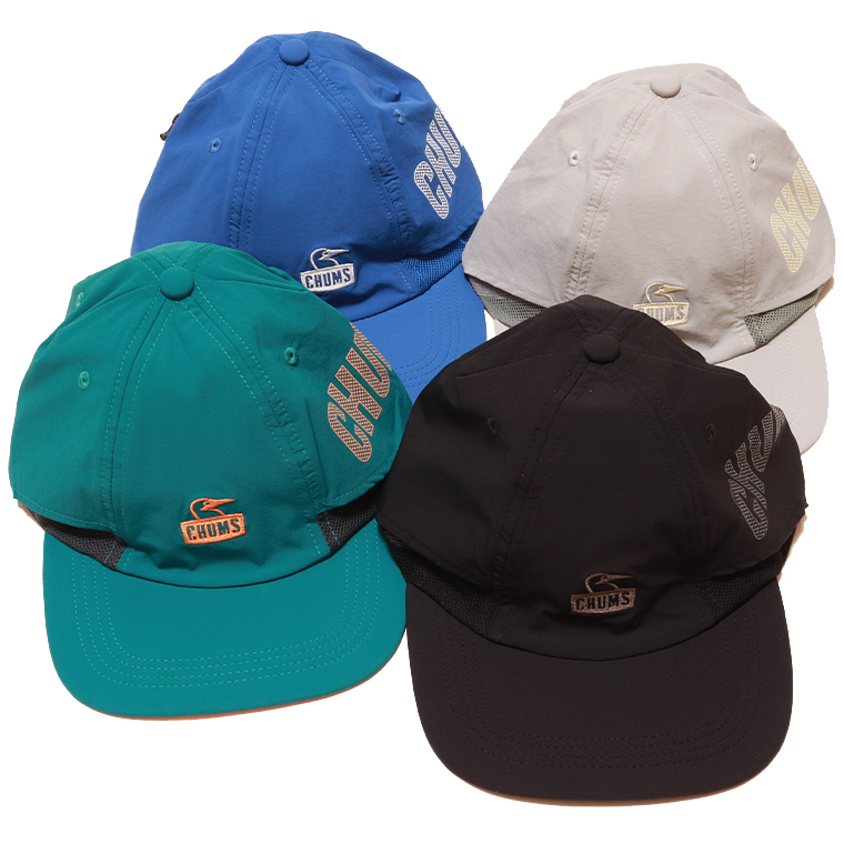 CHUMS チャムス CH05-1429 エアトレイルストレッチチャムスキャップ ストレッチキャップ 帽子 キャップ UVカット 通気性 撥水 耐久性 ストレッチ素材 小物