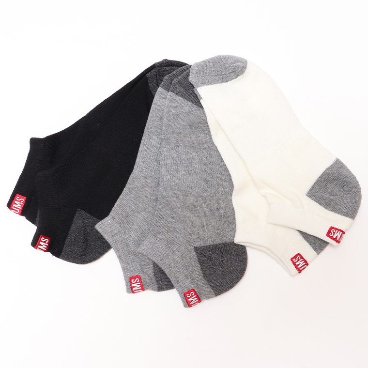 CHUMS チャムス CH06-1113 3Pチャムスロゴ アンクル ソックス 靴下