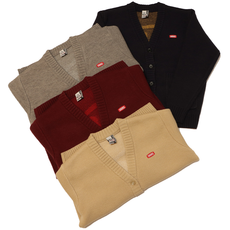 CHUMS チャムス CH12-1248 トップス カーディガン ニット セーター ビッグブービーニットカーディガン レディース ブービーバード ロゴ プレゼント ギフト CH02-1248のレディースサイズ