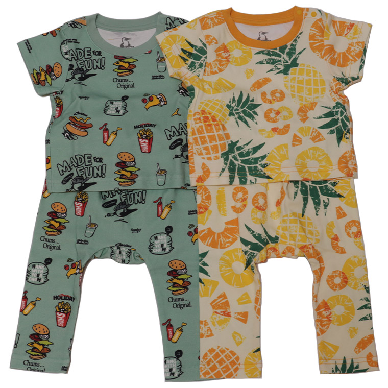 CHUMS チャムス CH21-1377＋CH23-1113 ベビーパターンドTシャツ ベビーレギンス 上下セット セットアップ ベビーサイズ