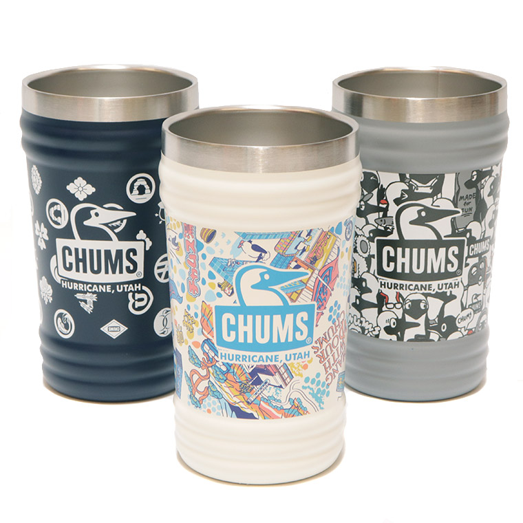 CHUMS チャムス CH62-2272 タンブラー360ml 真空断熱構造 キャンパーウェーブタンブラーパターン