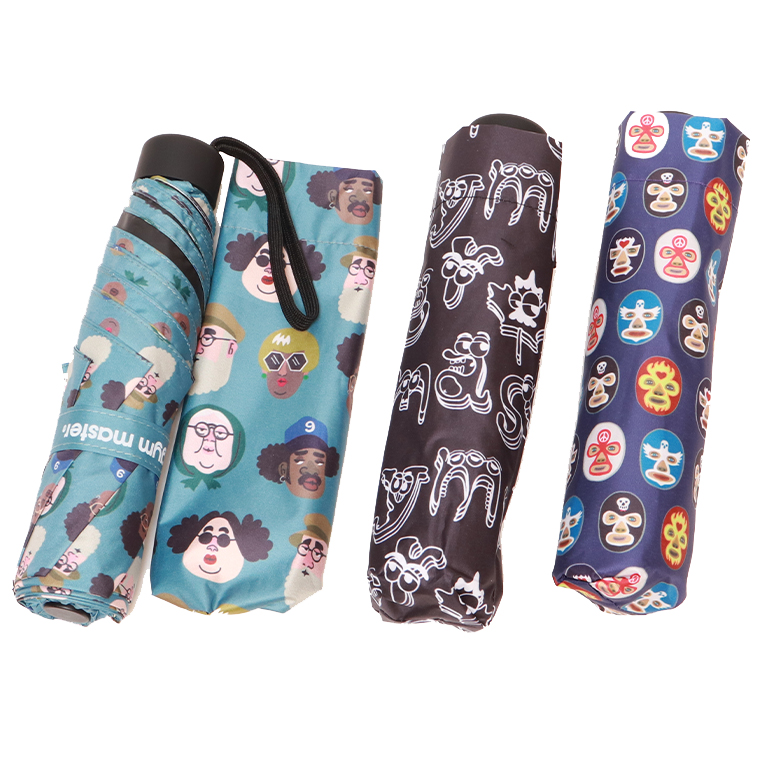 gymmaster ジムマスター G499765 ハッピーペイントアンブレラ 折りたたみ傘 雨傘 日傘 傘 晴雨両用 遮蔽率 遮光率 総柄 遮熱効果 小物 アウトドア