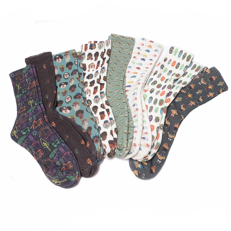 gym master ジムマスター G857329R 靴下 ハッピーペイント ソックス パイルソックス　ゆうパケット対応