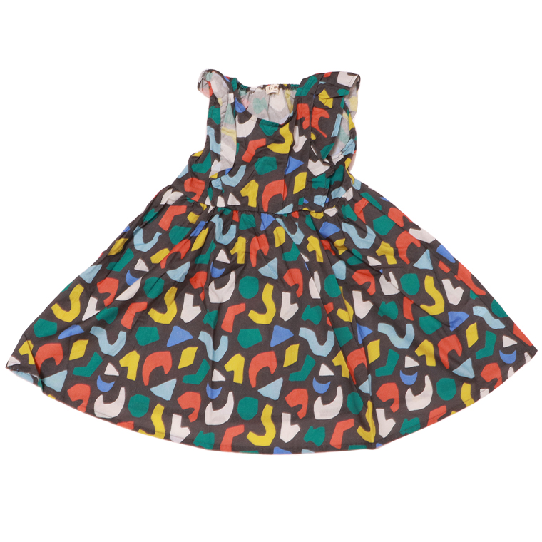 t/mini ターカーミニ K44333 幾何学柄ノースリーブワンピース ワンピース ノースリーブ 幾何学柄 子供服 キッズサイズ