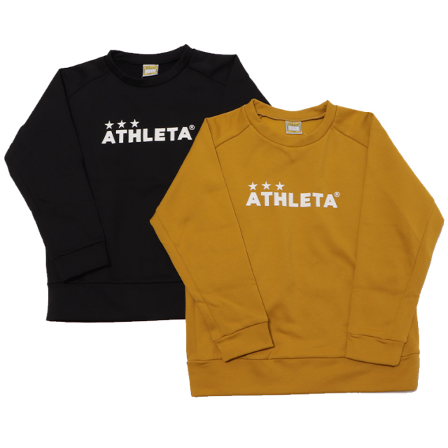 ATHLETA アスレタ 03404J Jrスウェットシャツ ロングTシャツ 長袖Tシャツ トレーナー ロンＴ Ｔシャツ 長袖 裏起毛 保温性 ジュニアサイズ