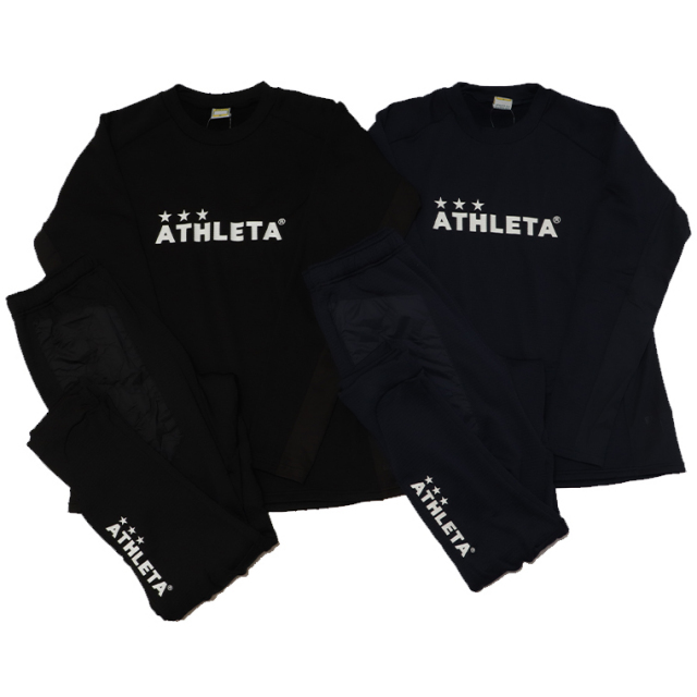 ATHLETA アスレタ 04160 04164 グリッド起毛TRシャツ+グリッド起毛パディングTRパンツ 上下セット