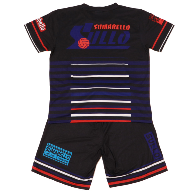 SULLO スージョ 1720104023+1721104024 Jr.ボーダープラシャツ