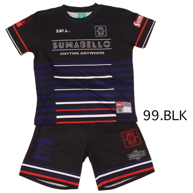 SULLO スージョ 1720104023+1721104024 Jr.ボーダープラシャツ