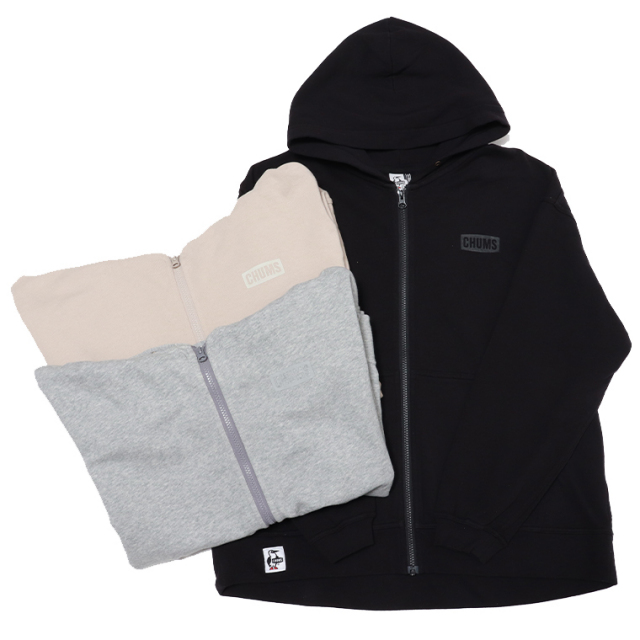 CHUMS チャムス CH00-1488 ビッグブービージップパーカーループパイル スウェットパーカー フルジップパーカー オーバーサイズ スウェット パーカー フルジップ