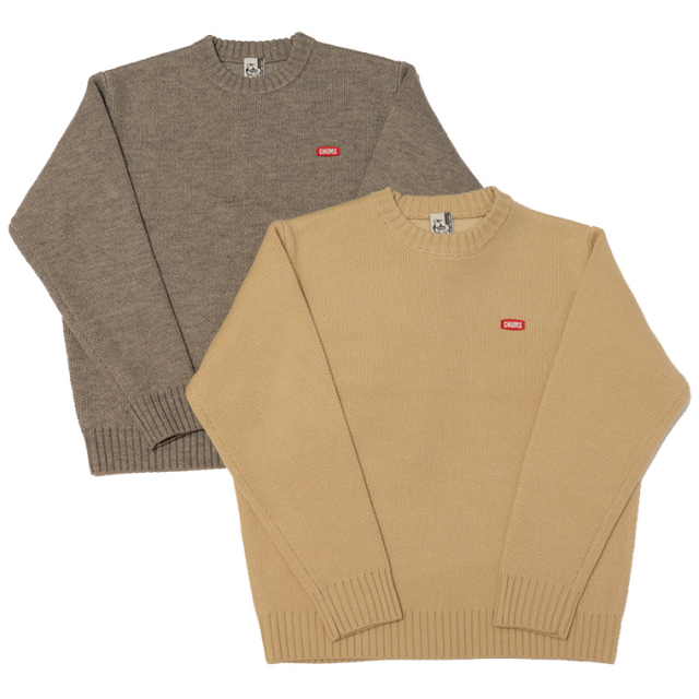 CHUMS チャムス CH02-1247 ビッグブービー ニットクルートップ ボリューム感 暖かい ニット セーター 