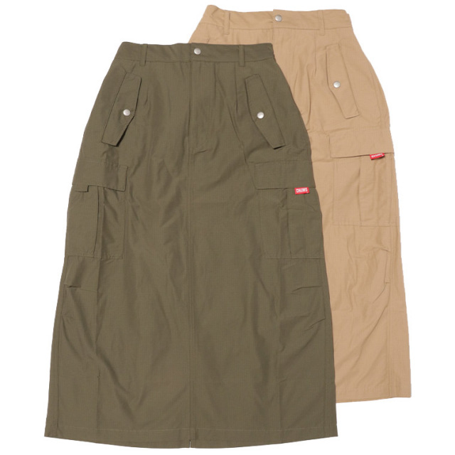 CHUMS チャムス CH18-1386 リップストップカーゴスカート カーゴスカート ロングスカート フレアスカート ボトムス スカート レディース