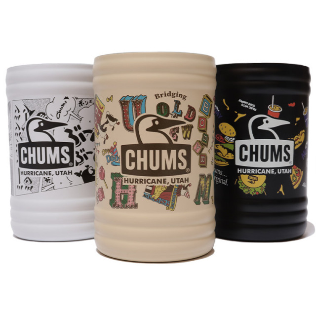 CHUMS チャムス CH62-2275 キャンパーウェーブカンホルダー ステンレス缶ホルダー ドリンクホルダー 缶クーラー 350ml缶用 保冷 保温 食器 キッチン用品 雑貨 小物