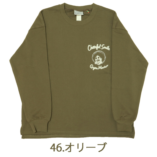 ロングTシャツ(M) M1821 40強撚ビッグロングTシャツ(M ブルーグレー): トップス