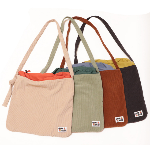 gymmaster ジムマスター G621739 コーデュロイトートショルダー 大容量サイズショルダーバッグ