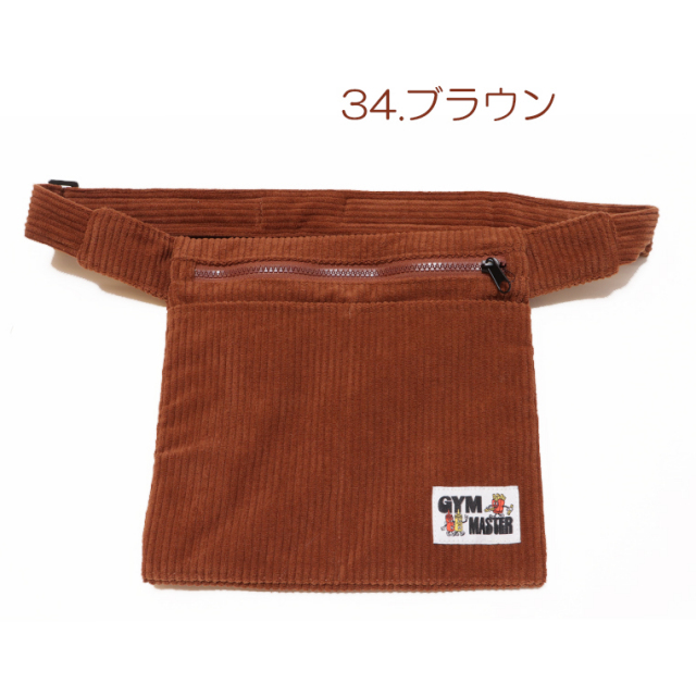 gymmaster ジムマスター G621740 コーデュロイ ウエストバッグ