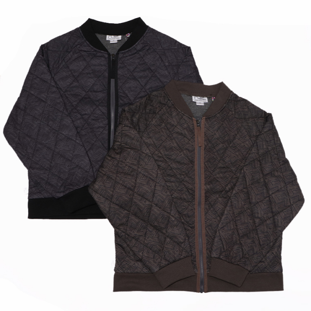 gymmaster ジムマスター G621774 キルトジャケット ジャガードキルトジップジャケット 中綿ジャケット
