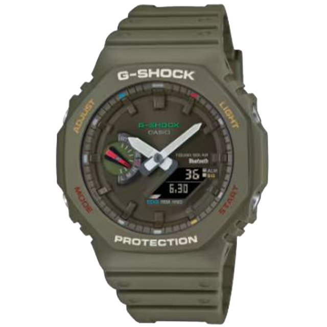 CASIO G-SHOCK タッチソーラー 時計 8角形G-SHOCK、通称“カシオーク”にBluetooth®とソーラー充電を