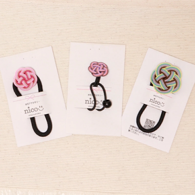 nico ニコ HG-1 水引アクセサリー 水引ヘアゴム 髪飾り ヘアアクセサリー ヘアゴム アクセサリー レディース 絹水引 可愛い オシャレ 小物