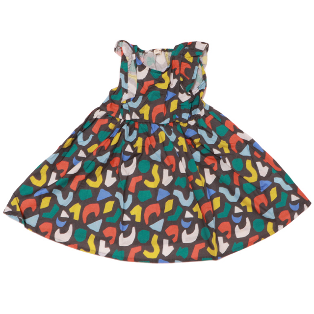 t/mini ターカーミニ K44333 幾何学柄ノースリーブワンピース ワンピース ノースリーブ 幾何学柄 子供服 キッズサイズ