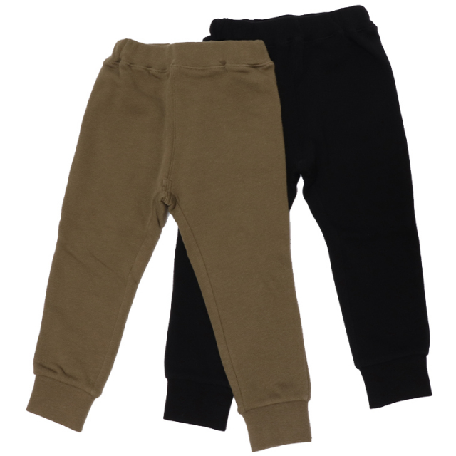 moujonjon ムージョンジョン M87051 のびのび裏毛裾リブパンツ ベア裏毛リブ付きパンツ 長ズボン ロングパンツ 子供服 キッズサイズ