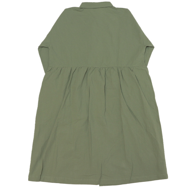 マンナイン シャツワンピース スタンドシャツワンピース | mannine (Women/大きいサイズ)/マンナイン