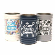 CHUMS チャムス CH62-2275 350mlキャンパーウェーブ カンホルダー パターン缶がすっぽり収まり、おいしい温度をキープするステンレス缶ホルダー（総柄）