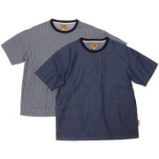 gymmaster ジムマスター G721752 ライトデニムＴｅｅ ヒッコリーTシャツ デニムTシャツ Tシャツ 半袖 コットン100％