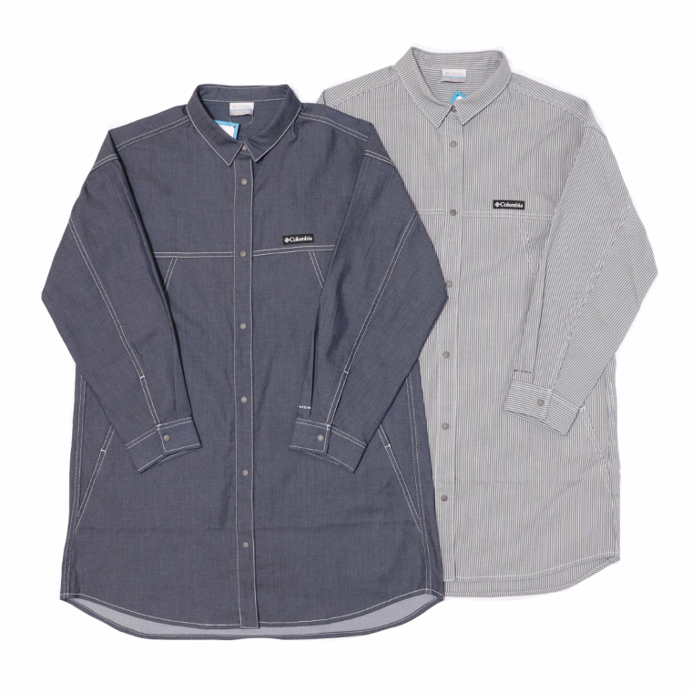 Columbia コロンビア PL9514 レディース　シャツ　シャツワンピ　ロングシャツ　ウィメンズトゥリースワローシャツドレス