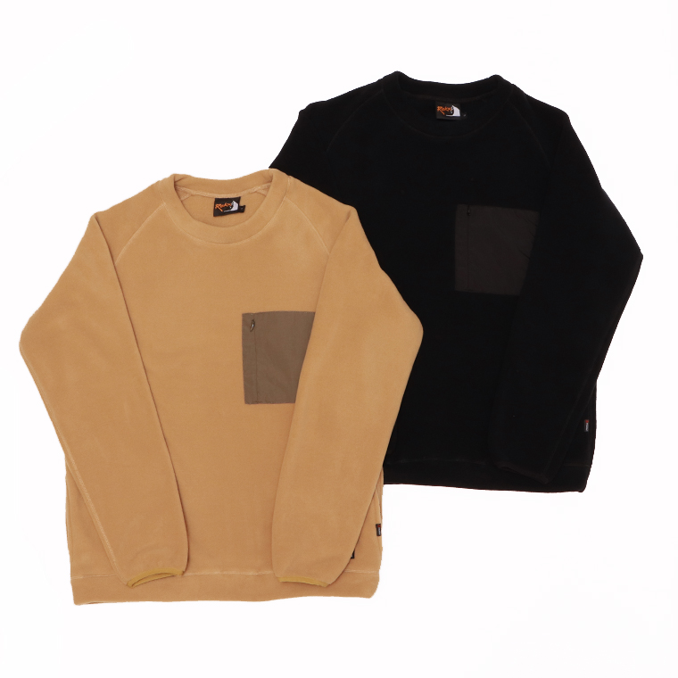 ROKX ロックス RXMF244001 フリース クラシックフリース　クルーネック トップ メンズ ポーラテックフリース 軽量　暖かい　ユニセックス　男女兼用　保温力抜群